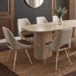 Nordic 1+8-Seater Dining Set - Beige/White - With 2-Year Warranty