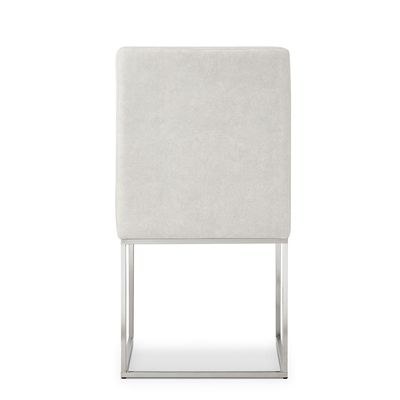 Monarch 1 + 8-Seater Dining Set - White/Beige/Brushed Silver - With 2-Year Warranty - Image 5