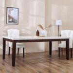 Brody 1 + 8-Seater Dining Set with Brody Dining Chair-White/Walnut-With 2-Year Warranty