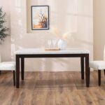 Brody 1 + 6-Seater Dining Set with Brody Dining Chair - White/Walnut-With 2-Year Warranty