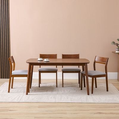 Mervil 1+6-Seater Dining Set - Style Oak/Grey - With 2-Year Warranty - Image 3