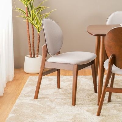 Asuma 1+6-Seater Dining Set-Walnut/Grey-With 2-Year Warranty - Image 5