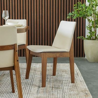 Artilla 1 + 10-Seater Wooden Dining Set - Walnut/Beige - With 2-Year Warranty - Image 4