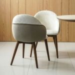 Austria 1 + 8-Seater Dining Set-Natural Walnut/Beige-With 2-Year Warranty