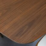 Rorvik 1 + 8 Dining Set-Walnut/Beige-With 2-Year Warranty