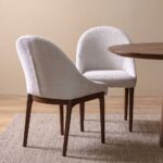 Annika 1 + 8 Dining Set - Walnut / Beige