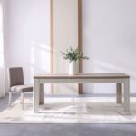 Olivos 8-Seater Dining Table - Ash/Grey Oak - With 2-Year Warranty