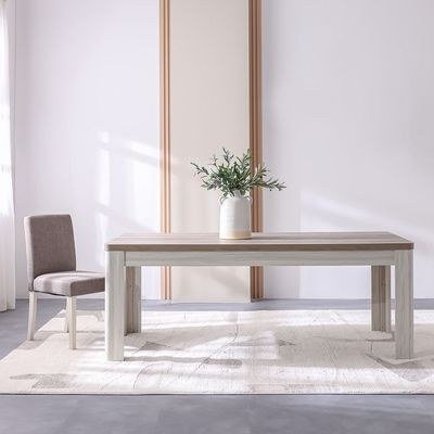 Olivos 8-Seater Dining Table - Ash/Grey Oak - With 2-Year Warranty - Image 3