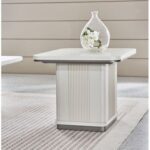 Aries End Table - Light Beige Oak Veneer - With 2-Year Warranty