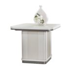 Aries End Table - Light Beige Oak Veneer - With 2-Year Warranty