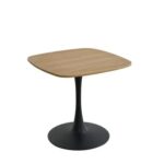Agata 2-Seater Dining Table - Brown/Black - With 2-Year Warranty