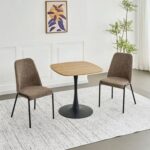 Agata 2-Seater Dining Table - Brown/Black - With 2-Year Warranty