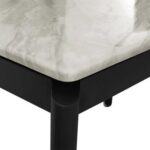Flash 4-Seater Marble Top Dining Table - White/Grey/Black - With 2-Year Warranty
