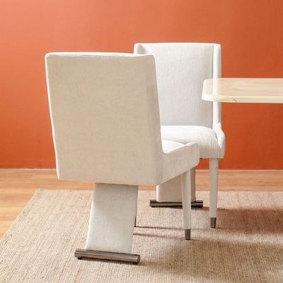 Retrova 1+8 Seater Dining Set -White Grey /Gunmetal - Image 2