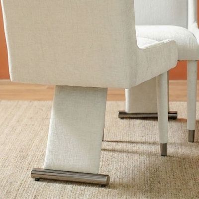 Retrova 1+8 Seater Dining Set -White Grey /Gunmetal - Image 3