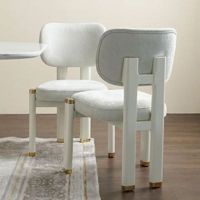 Qasr 1+10-Seater Marble Top Dining Set - White Grey/Pearl White - With 2-Year Warranty - Image 3