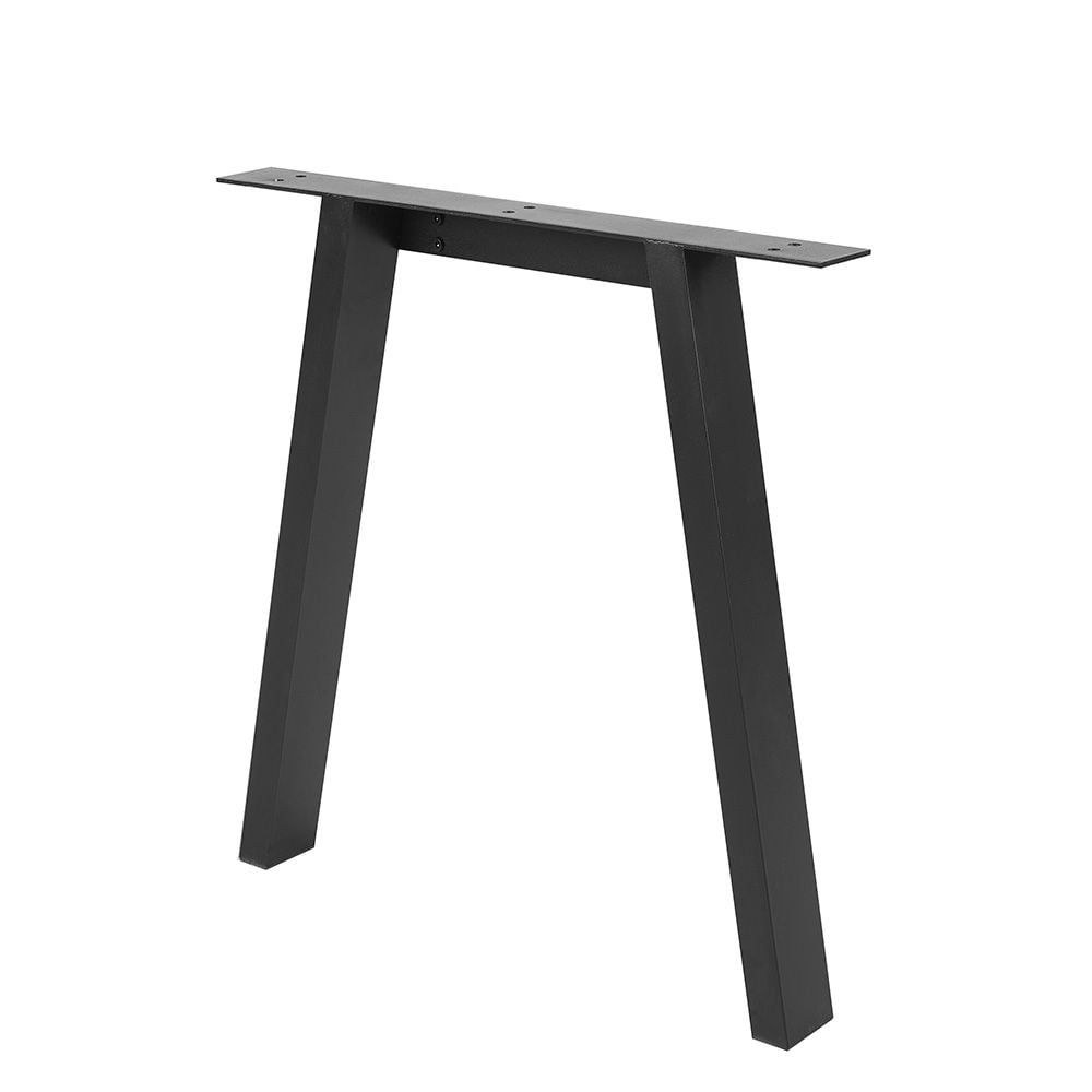 Wellington 6-Seater Modular Dining Set With Wide Legs-Black/Walnut - Image 5
