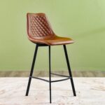 Gideon Counter Height Dining Chair Set of 2 - Natural Oak/Brown