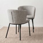 Weldy Chair-Set of 2-Grey/Black-With 2-Year Warranty