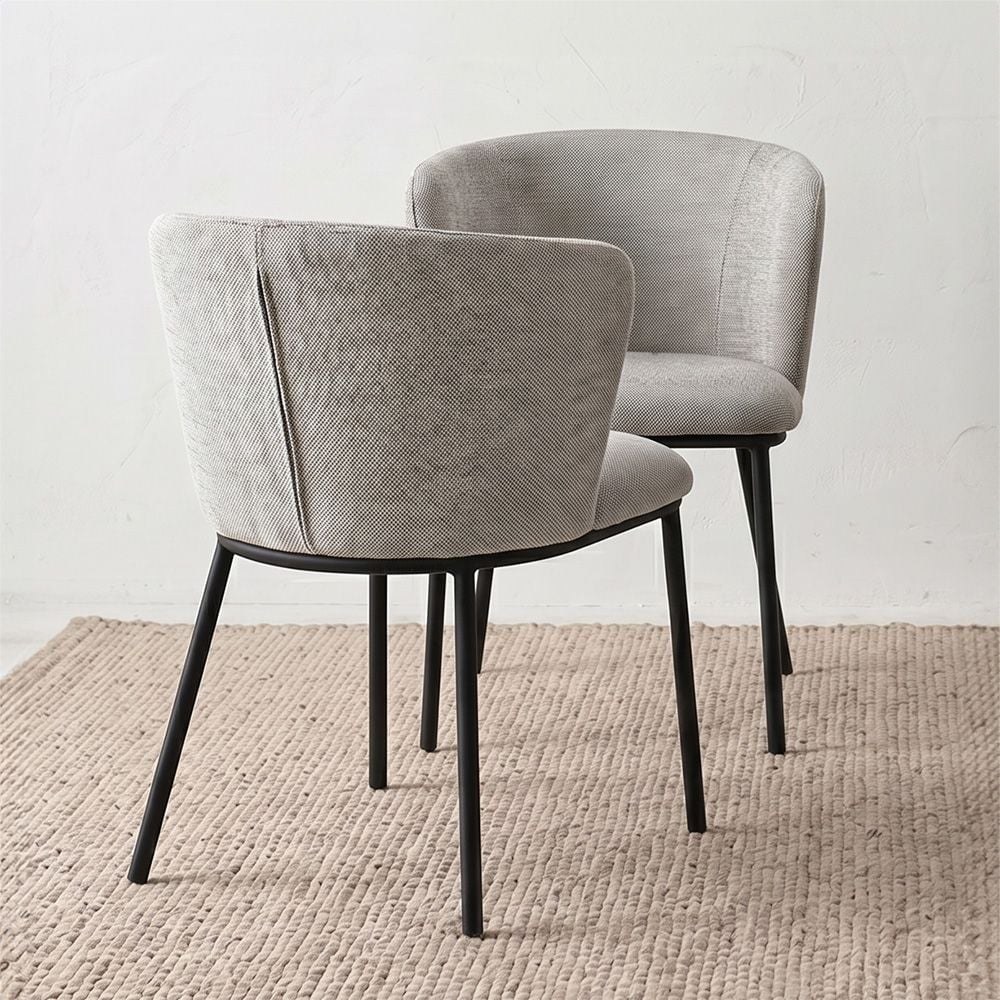 Weldy Chair-Set of 2-Grey/Black-With 2-Year Warranty - Image 3
