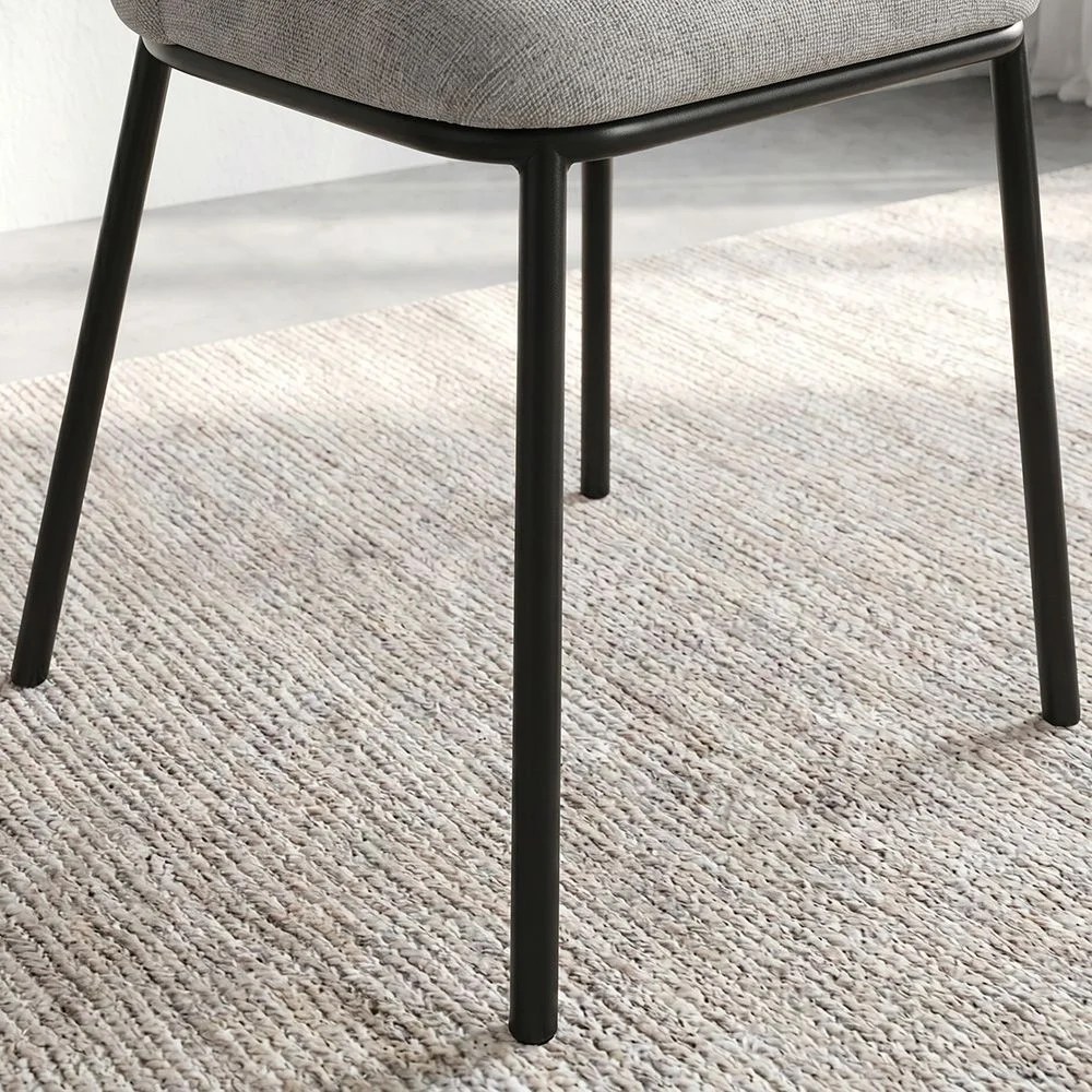 Weldy Chair-Set of 2-Grey/Black-With 2-Year Warranty - Image 5