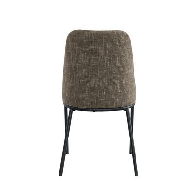 Agata Set of 2 Dining Chairs - Brown/Black - With 2-Year Warranty - Image 4