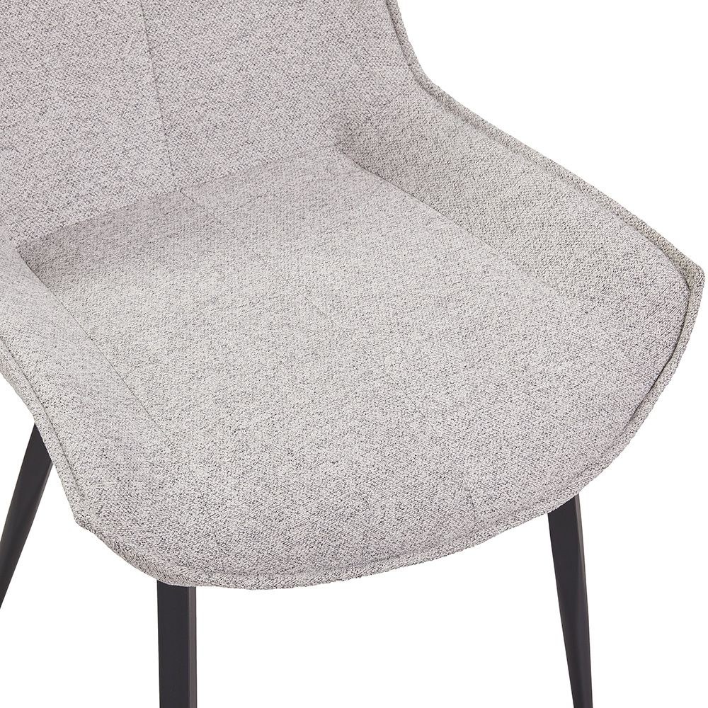 Wellington Dining Chair Set Of 2-Grey/Black - Image 5