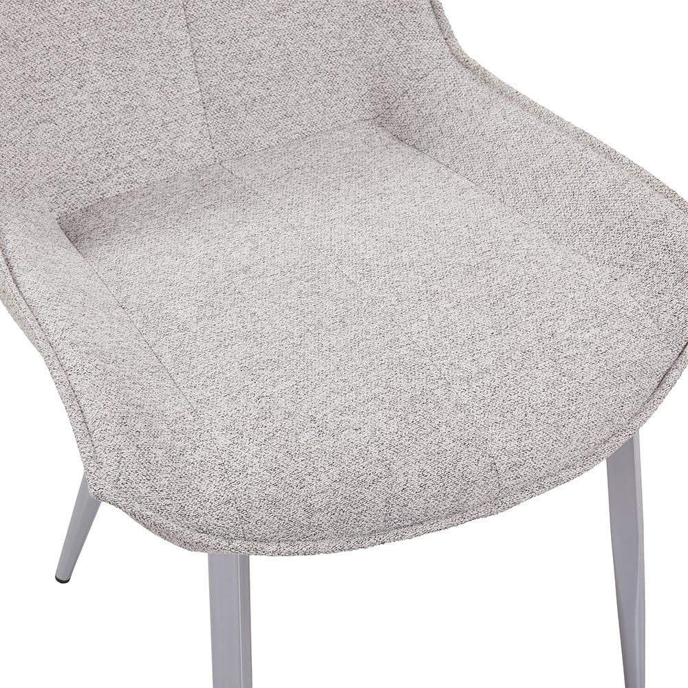 Wellington Dining Chair Set Of 2-Grey/Silver - Image 4