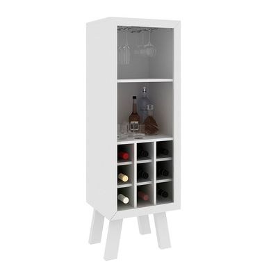 Zen Wine Cabinet with Storage-White-With 2-Year Warranty - Image 4