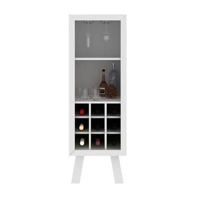 Zen Wine Cabinet with Storage-White-With 2-Year Warranty - Image 5