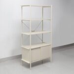 Milburn 4-Tier Display Cabinet with Storage - White - With 2-Year Warranty