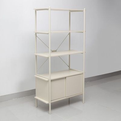 Milburn 4-Tier Display Cabinet with Storage - White - With 2-Year Warranty - Image 4