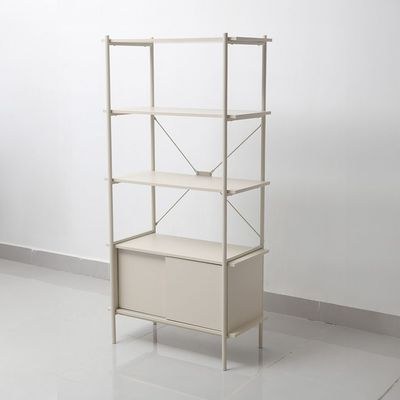 Milburn 4-Tier Display Cabinet with Storage - White - With 2-Year Warranty - Image 5