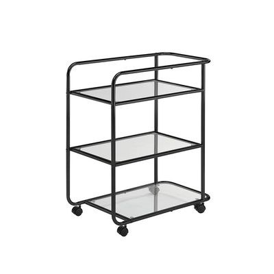 Cosimo 3-Tier Serving Trolley - Black - With 2-Year Warranty - Image 5