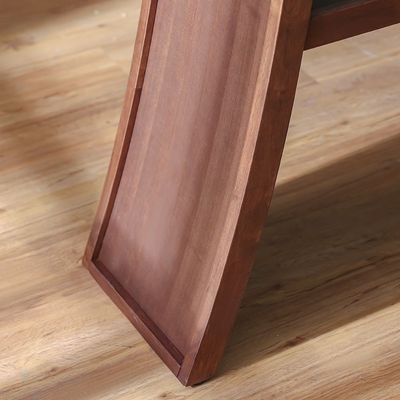 Aurelia Solid Wood Bar Counter-Walnut/Beige-With 2-Year Warranty - Image 5