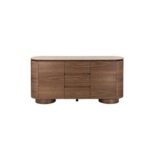 Austria Buffet Cabinet - Natural Walnut - With 2-Year Warranty