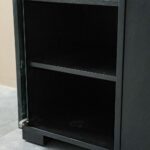 Walder Buffet Cabinet With Glass Door-Black