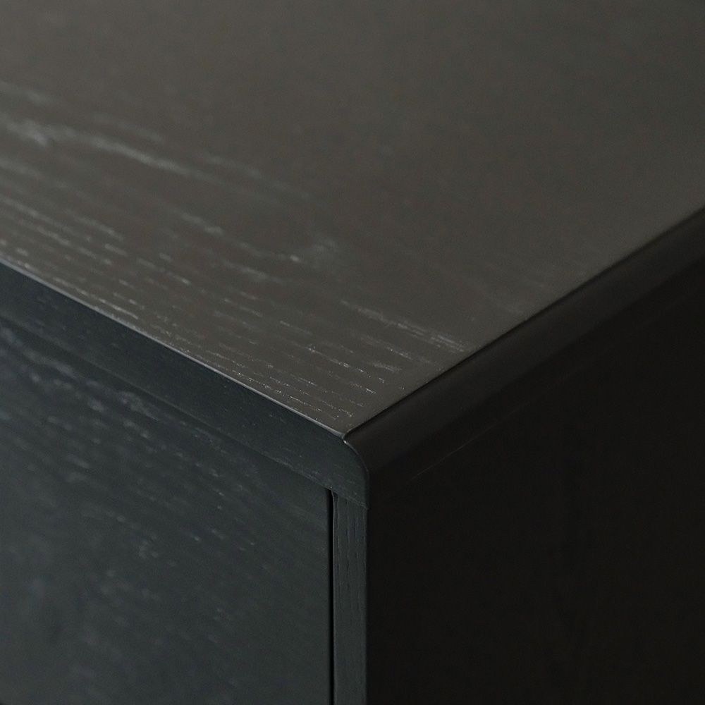 Walder Buffet Cabinet With Glass Door-Black - Image 4