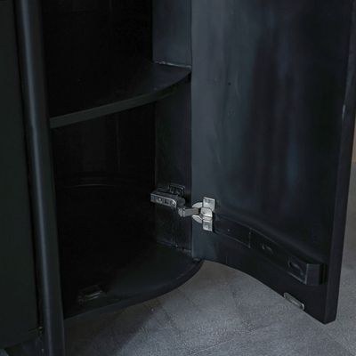Leeds 4-Door Buffet Cabinet - Black - With 2-Year Warranty - Image 4
