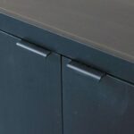 Leeds 4-Door Buffet Cabinet - Black - With 2-Year Warranty