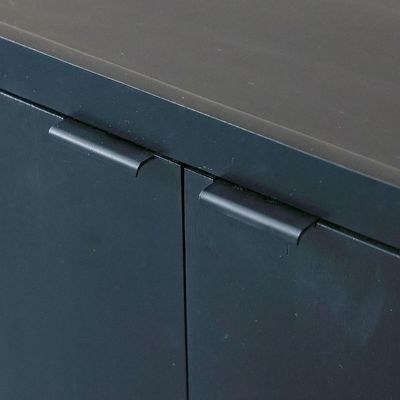 Leeds 4-Door Buffet Cabinet - Black - With 2-Year Warranty - Image 5