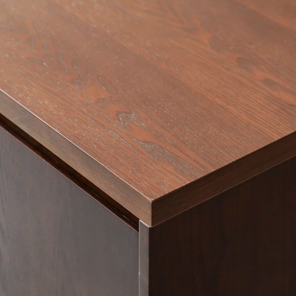 Clarisse 2 Doors and 4 Drawer Buffet Cabinet With LED Lights- Walnut - Image 2