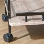 Acron Serving Trolley - Oak Grey/Black - With 2-Year Warranty