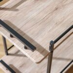 Acron Serving Trolley - Oak Grey/Black - With 2-Year Warranty