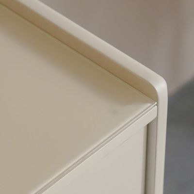 Oru Tempered Glass Top Buffet Cabinet with 4 Doors - Cream/Beige - With 2-Year Warranty - Image 4
