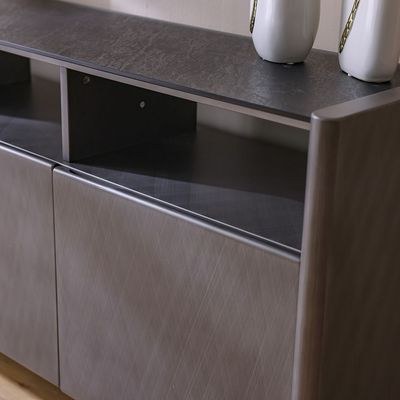 Millo 3-Door Buffet Cabinet - Grey Metallic - With 2-Year Warranty - Image 5