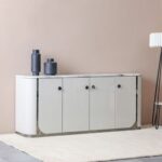 Fijiri 4 Door Buffet Cabinet -Grey/Beige