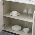 Fijiri 4 Door Buffet Cabinet -Grey/Beige
