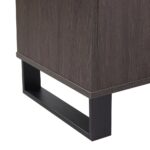 Wellington Stone Top Buffet Cabinet With 3Doors & 1Drawer - Black/Oak