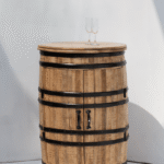 Alani Industrial Barrel Cocktail Cabinet (100x65CM)